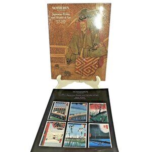 Sotheby’s Fine Japanese Prints Works of Art 1988 Auction Catalogs Set of Two Vin
